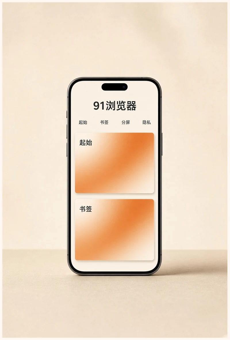 91浏览器APP功能示意