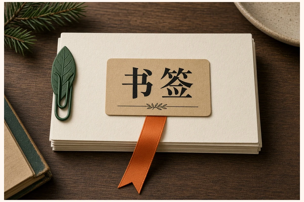 书签整理示意